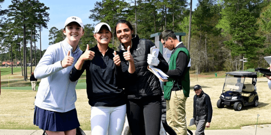 Lauren Walsh, Rachel Kuehn and Carolina Chacarra (Charles Laberge photo)