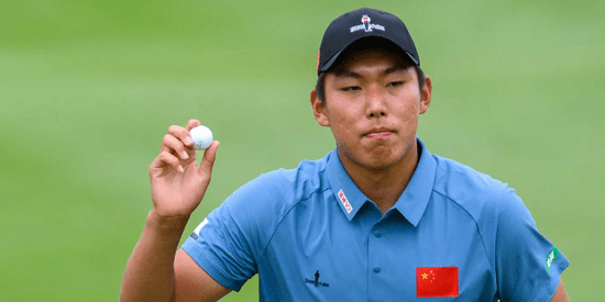 Bo Jin in halfway home at the Asia-Pacific Amateur