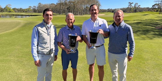 From the left: Austin Davenport, Chip Lutz, Jeff Osberg, John Pinkham