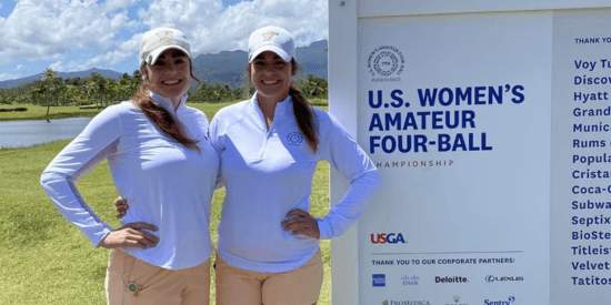 Twins Sarah (left) and Jessica Spicer