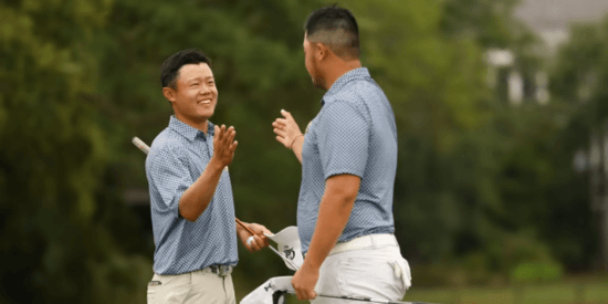 Aaron Du and Sampson Zheng (USGA photo)