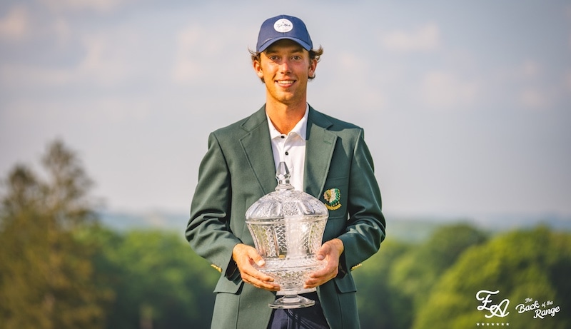 Sunnehanna Amateur champ Jackson Van Paris (Back of the Range photo)