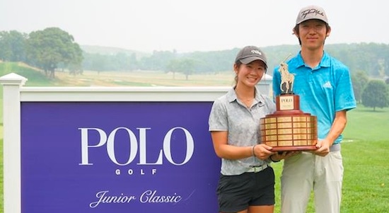 Katie Li (left) and Jay Leng, Jr. (AJGA photo)