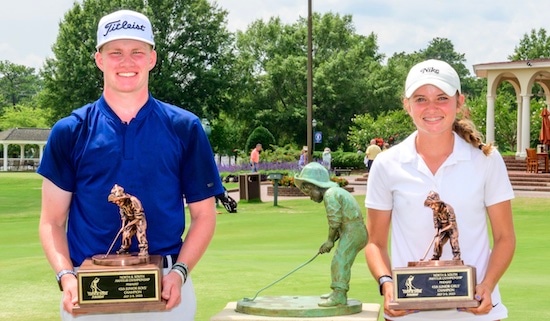 Coltrane Mittag and Macy Pate (Pinehurst Twitter)