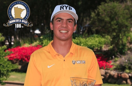 Caleb VanArragon won the Minnesota Open by nine shots (Minn. PGA photo)