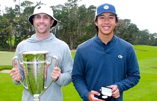 Champion John Stembridge (left) and runner-up Aidan Tran