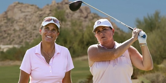 Brenda Corrie Kuehn and Sarah Gallagher (USGA Photo)