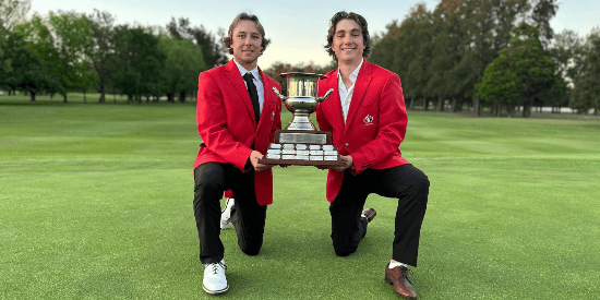 Felix Bouchard and Brady McKinlay (Argentina Golf Association Photo))