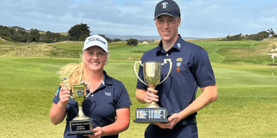Molly Mclean and Carl Banner (Golf Australia Photo)