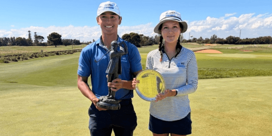Abel Eduard and Amelia Harris (Golf Aus photo)