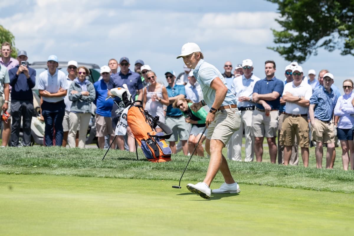Grant Roscich's winning putt at Sunnehanna CC