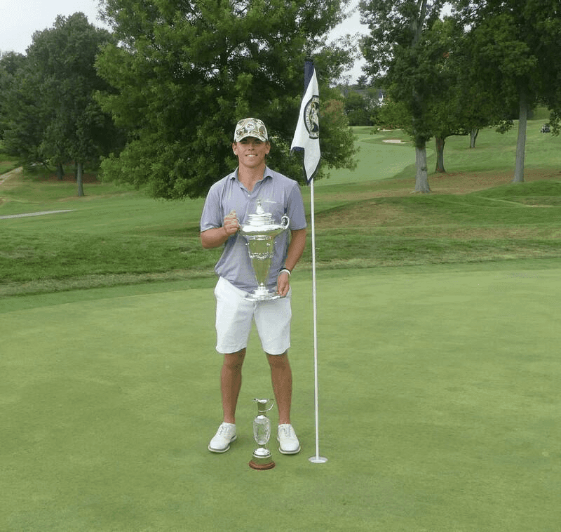 Champion Edward Coffren V at the 120th Middle Atlantic Amateur, Woodholme Country Club