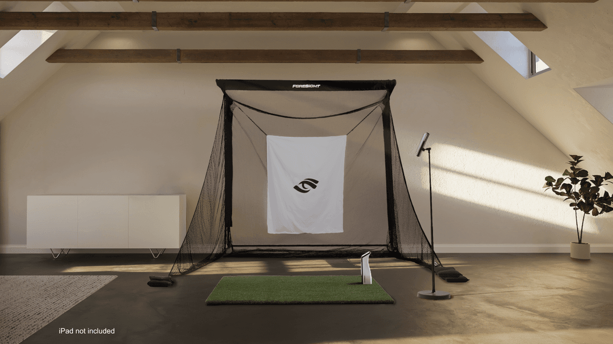 Foresight SIM IN A BOX Net package with GC2 launch monitor and hitting net