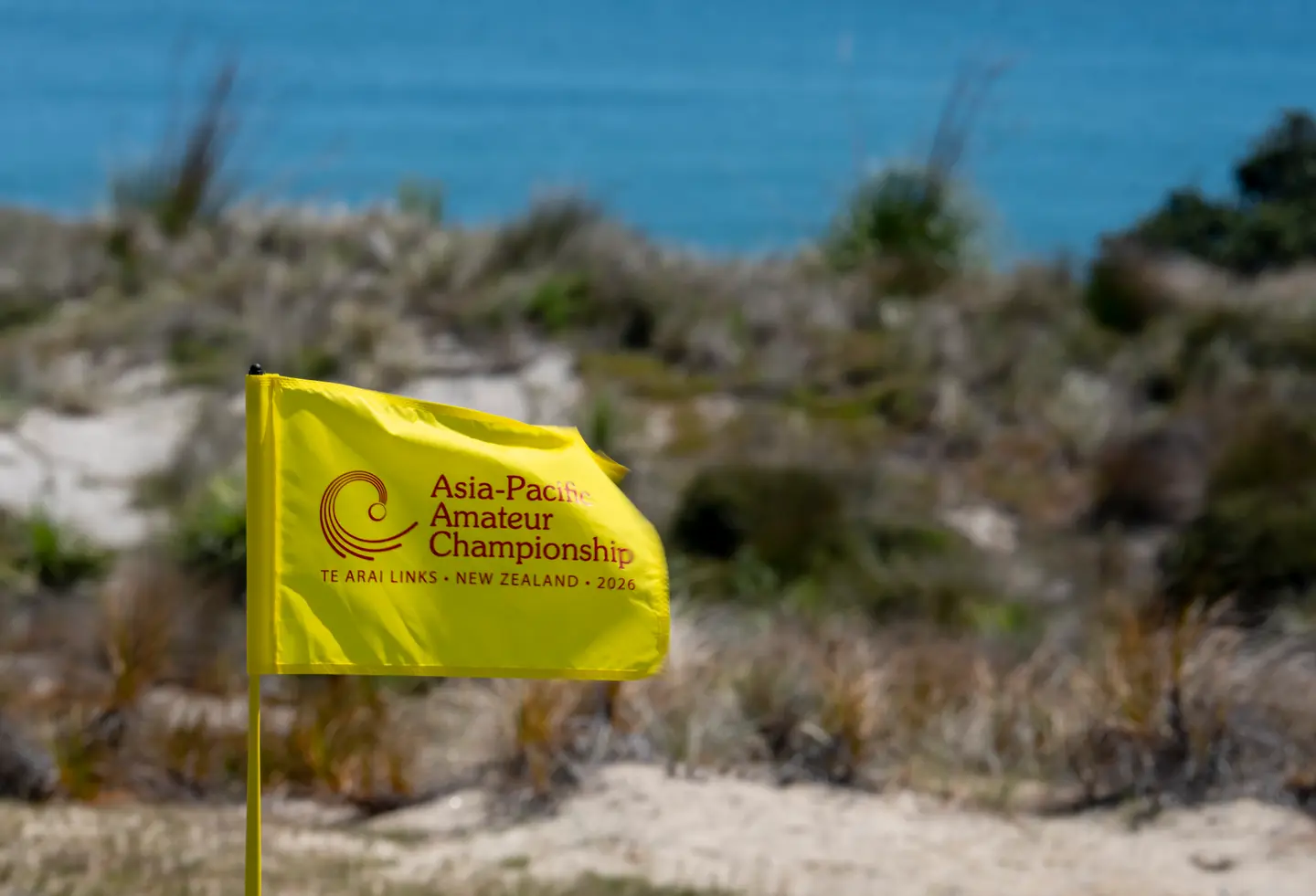 Asia-Pacific Amateur Championship flagstick on the No. 18 green