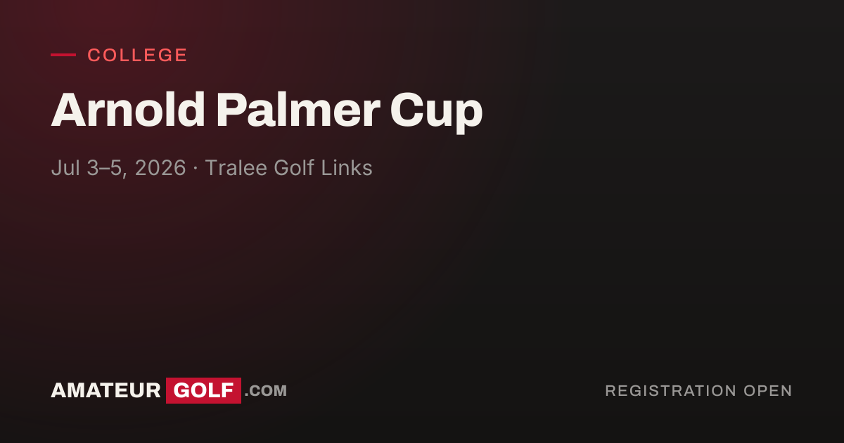 Arnold Palmer Cup | AmateurGolf.com