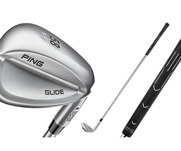 Ping Glide wedges have been re-
engineered from the grip down