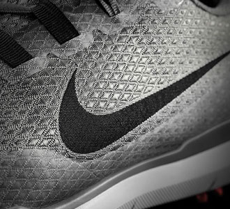 Nike's Flyweave woven material is 
strong, yet flexible.