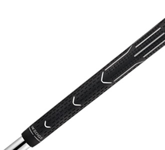 Ping's proprietary grip is 3/4 of 
an inch longer to encourage gripping down.