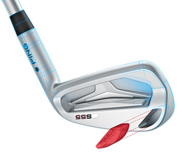 Ping S55 tungsten toe weighting