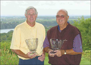 Senior Champion Ray Novik and<br>Super Senior Champion Gary Cloutier<br>(photo by Dan Cappellazzo)