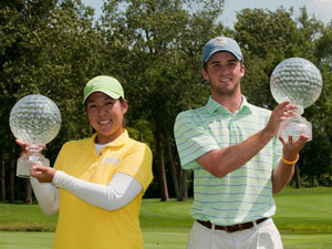 Cassy Isagawa and Denny McCarthy<br>2010 Junior PGA Champions<br><span class=