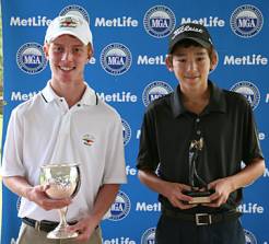 Champion Matthew Lowe (left)<br>and runner-up David Lee-Tolley