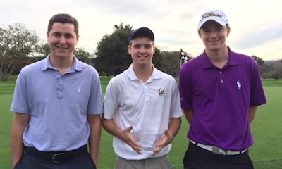 Christmas Classic winner Tanner Hughes (c)<br>with runner up Riley Elmes (right)<br>and 3rd place finisher Clayton Madey