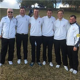 The winning team from England<br>courtesy England Golf