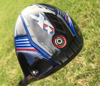 The aerodynamic Callaway XR Pro driver<br> blends speeds with forgiveness