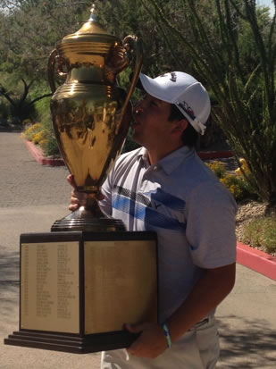 Dylan Healey will be the 100th name on the<br>Southwestern Amateur trophy (courtesy Dylan Healey)