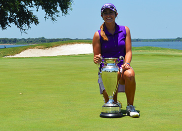 2015 Women's Texas Amateur champion<br>Annika Clark of TCU (TGA photo)