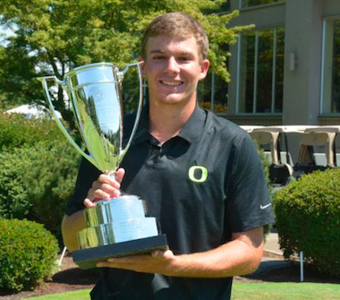 2015 Pacific Coast Amateur winner Aaron Wise of <br>The University of Oregon (PCGA photo)
