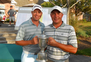Winners Chad Slutzky (left) and Danny Young<br>(Photo courtesy of Merit Amateur)