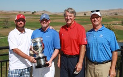 Champions Scott Olds and Kip Yaughn and third place<br>finishers Jim Williams and Mike Staskus (left to right)<br>NCGA photo