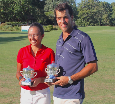 Champions Agustina Zeballos and Horacio Carbonetti