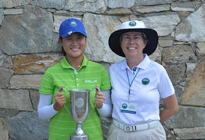 Gina Kim with Vicki DiSantis <br>(Carolinas Golf Association Photo)</br>