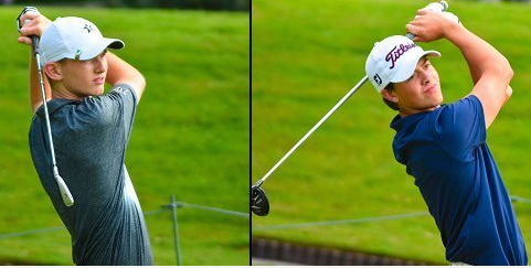 Patrik Martin (L) and Turk Pettit (R) share 54-hole Alabama State Amateur lead <br>(Alabama Golf Association)</br>