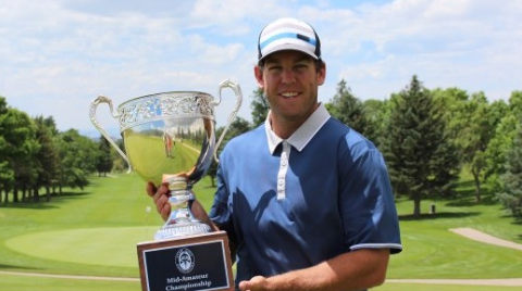 Kurt Owen with Utah Mid-Amateur trophy <br>(Utah Golf Association Photo)</br>