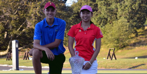 Winners Bobby Weise (L) and Virginie Ding <br>(CSGA Photo)</br>