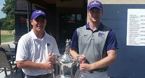 Connor Knabe and Ben Fernandez with Heart of America trophy <br>(Kansas City Golf Photo)</br>
