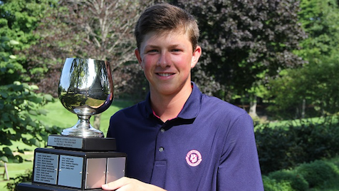 Ben Smith after Michigan Junior State Amateur win <br>(GAM Photo)