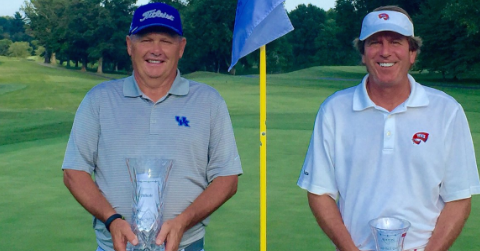 Kentucky Senior Amateur winner Steve Humphrey (L) and runner-up Scott Ray (R) <br>(Golf House Kentucky Photo)