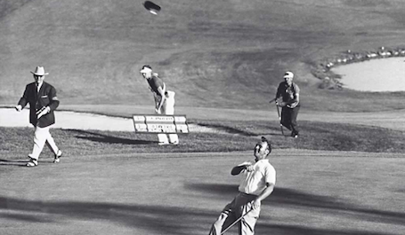 Arnold Palmer celebrates 1960 U.S. Open victory <br>(USGA Photo)