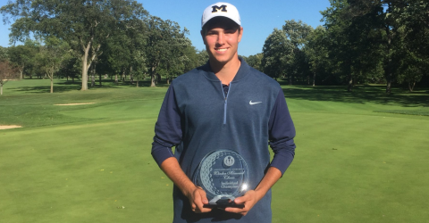 Medalist Kyle Mueller (Michigan Golf Twitter)