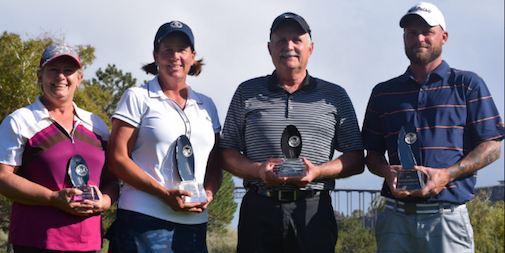 Idaho Tournament of Champion winners<br> Mike Rawls, Kareen Markle, Shawna Ianson and Tony Mullett <br>(IGA Photo)