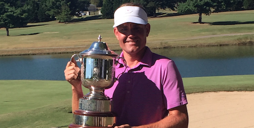 Phillip Lee with Tennessee Mid-Amateur trophy <br>(TN Golf Photo)