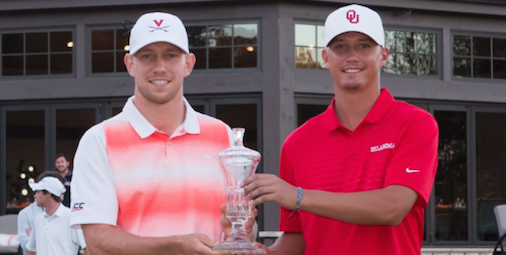 Co-medalist Jimmy Stanger (L) and Max McGreevy (R) <br>(Clyde Click/Georgia Tech Athletics Photo)