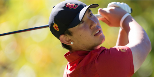 Rico Hoey earned medalist honors on Monday <br>(USC Athletics Photo)