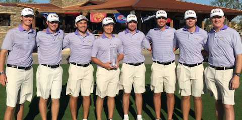 LSU after defending their title at The Prestige at PGA West <br>(LSU Athletics Photo)