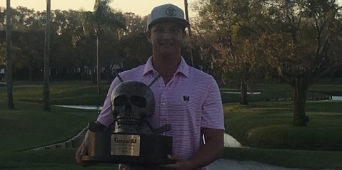 Nicholas Mullhaupt after his second consecutive <br>Gasparilla Invitational title <br>(Photo Courtesy of Nicholas Mullhaupt)